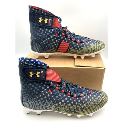 Under Armour Highlight MC LE USA Flag Football Cleats Men's 11 3025740 - 100 - Long Island Liquidation