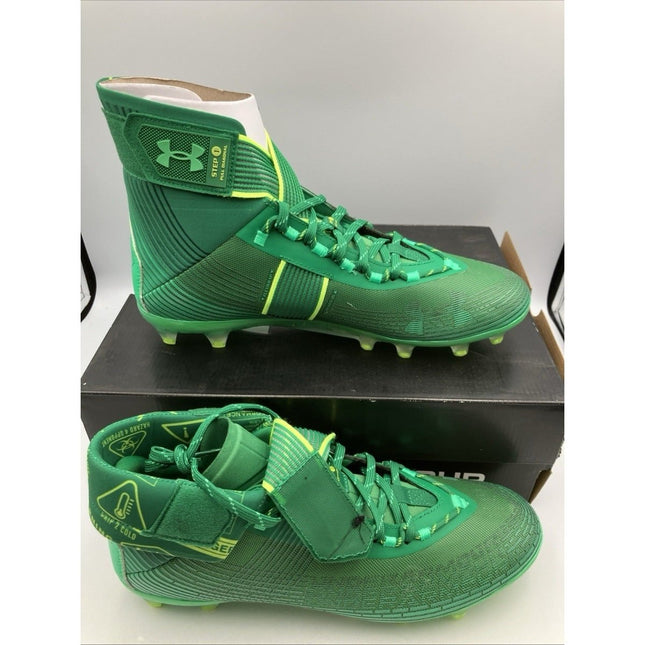 Under Armour Men's Highlight MC Football Cleats, Size 12 Green - Long Island Liquidation
