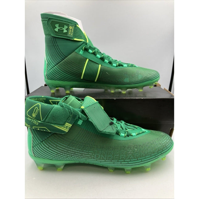 Under Armour Men's Highlight MC Football Cleats, Size 12 Green - Long Island Liquidation