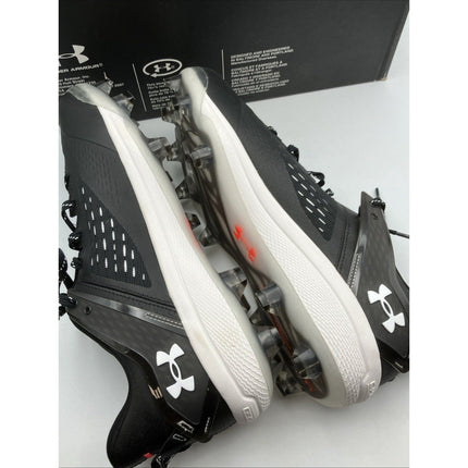 Under Armour Men's Yard Low MT TPU Baseball Cleat Shoes, Black/White, 14 M US - Long Island Liquidation