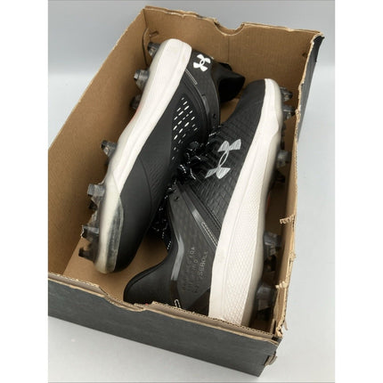 Under Armour Men's Yard Low MT TPU Baseball Cleat Shoes, Black/White, 14 M US - Long Island Liquidation