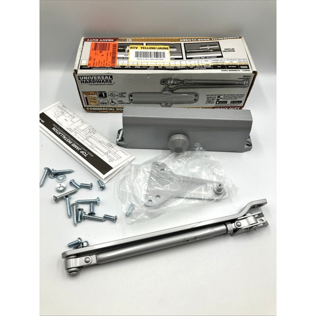 Universal Hardware Heavy - Duty Commercial Door Closer Aluminum Finish UH4031 - Long Island Liquidation