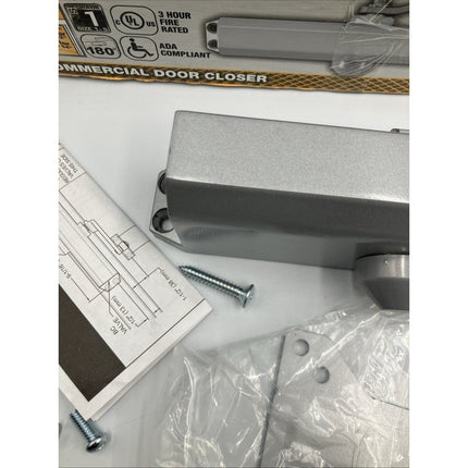 Universal Hardware Heavy - Duty Commercial Door Closer Aluminum Finish UH4031 - Long Island Liquidation