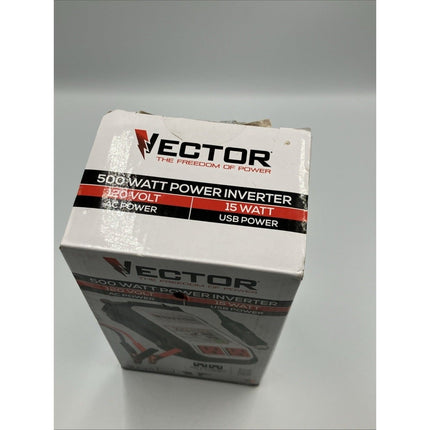 VECTOR 500 Watt Power Inverter, Dual Power Inverter, Two USB Charging Ports - Long Island Liquidation