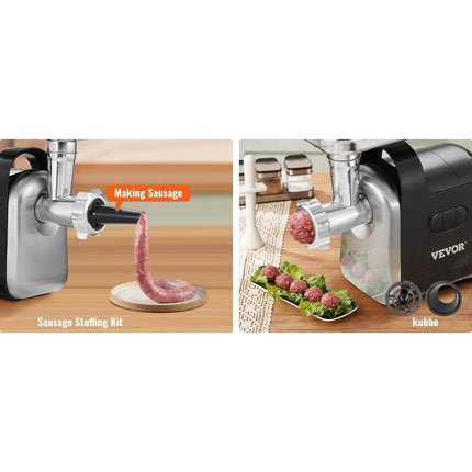 VEVOR Electric Meat Grinder, 6.6 Lb/Min, 550W Industrial Meat Mincer - Long Island Liquidation