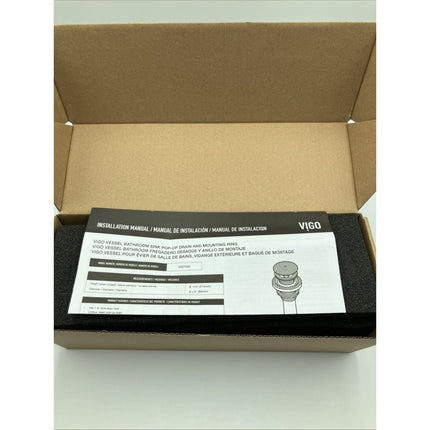 Vigo VG07000 Black 1 - 3/4" Pop - Up Drain Assembly - Long Island Liquidation