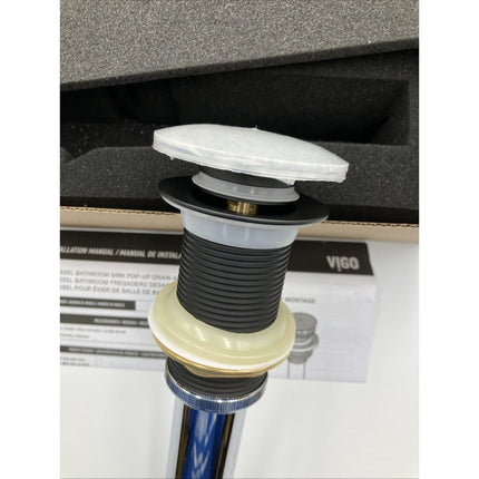 Vigo VG07000 Black 1 - 3/4" Pop - Up Drain Assembly - Long Island Liquidation