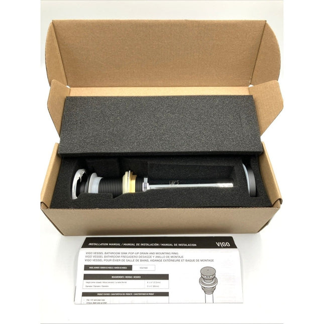 Vigo VG07000 Black 1 - 3/4" Pop - Up Drain Assembly - Long Island Liquidation