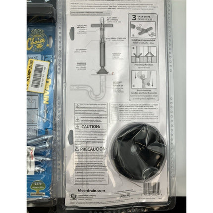 VPC Kleer Drain Opener Air Pressure Clog Remover Sink Toilet Shower Plumbing - Long Island Liquidation