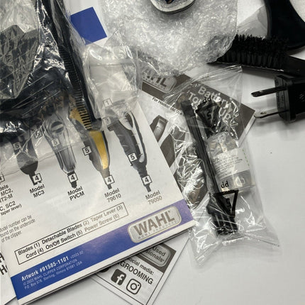 Wahl 79524 - 5201 Deluxe Chrome Pro Hair and Beard Clipping Trimmers - Long Island Liquidation