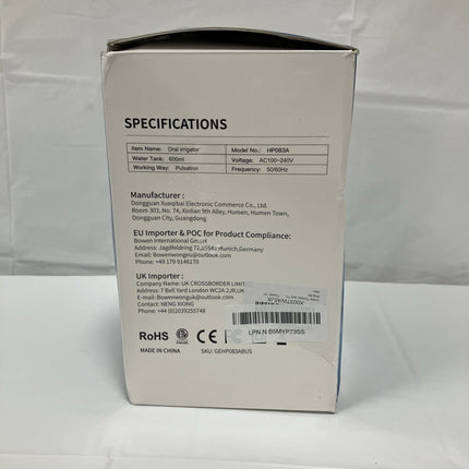 Water Flosser and Electric Toothbrush Combo Two - in - One - Long Island Liquidation