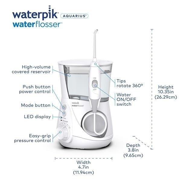 Waterpik Aquarius Water Flosser WP - 660 White - Long Island Liquidation