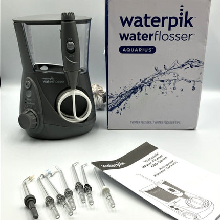 Waterpik hydropulseur Aquarius Water Flosser - 600 Series - Gray Tested works - Long Island Liquidation