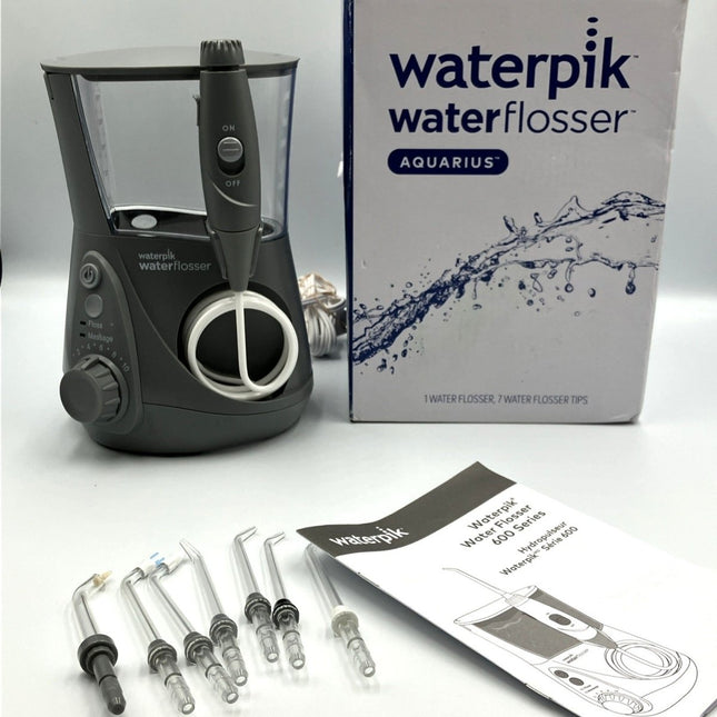 Waterpik hydropulseur Aquarius Water Flosser - 600 Series - Gray Tested works - Long Island Liquidation