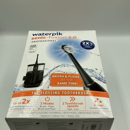 Waterpik Sonic - Fusion 2.0 Professional Flossing Toothbrush - 3 Modes & 2x Speed - Long Island Liquidation