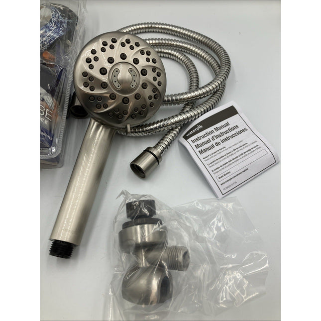 Waterpik Wall Mount Handheld Shower Head Brushed Nickel XDL - 769ME - Long Island Liquidation