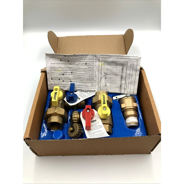 Webstone 3/4 in EXP Tankless Water Heater Service Valve Kit H - 42443WPR - R - Long Island Liquidation