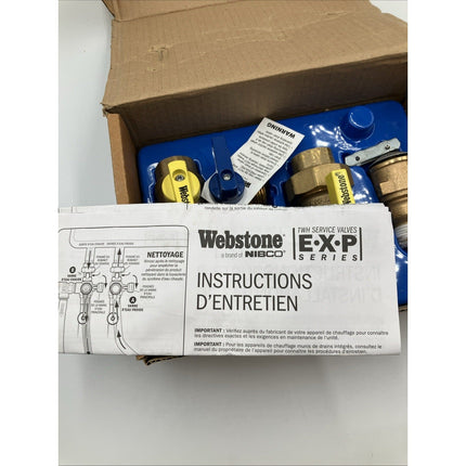 Webstone 3/4 in EXP Tankless Water Heater Service Valve Kit H - 42443WPR - R - Long Island Liquidation