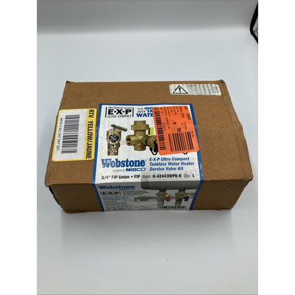 Webstone 3/4 in EXP Tankless Water Heater Service Valve Kit H - 42443WPR - R - Long Island Liquidation