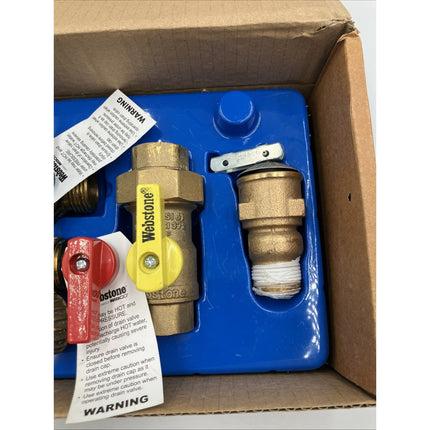 Webstone 3/4 in EXP Tankless Water Heater Service Valve Kit H - 42443WPR - R - Long Island Liquidation