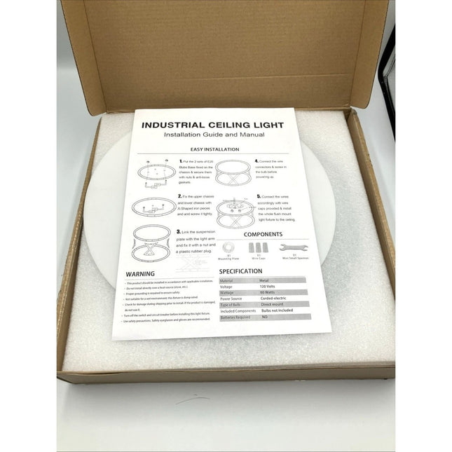 Yansun 2 - Light Flush Mount with Drum Shape Matte Black H - CL019 - Long Island Liquidation