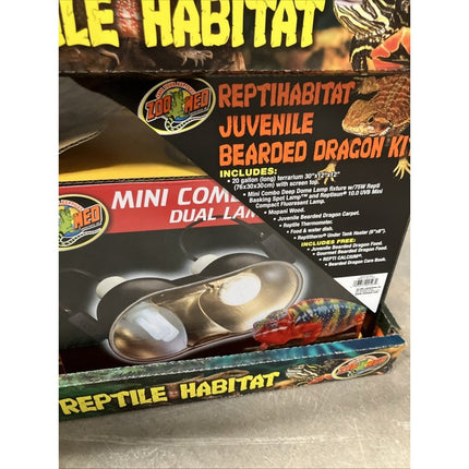 Zoo Med ReptiHabitat Bearded Dragon Kit By Zoo Med NEW 20 Gallon Terrarium - Long Island Liquidation